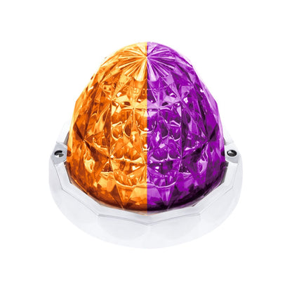 United Pacific Double Fury Purple Auxiliary to Amber Primary Function 19 LED Crystal Watermelon Light