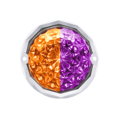 United Pacific Double Fury Purple Auxiliary to Amber Primary Function 19 LED Crystal Watermelon Light
