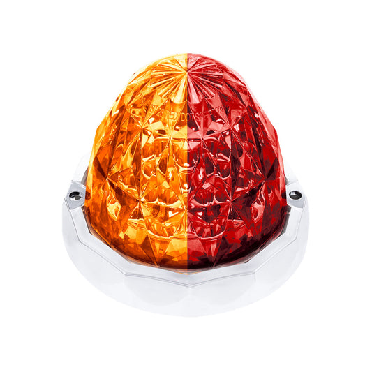 United Pacific Double Fury Red Auxiliary to Amber Primary Function 19 LED Crystal Watermelon Light