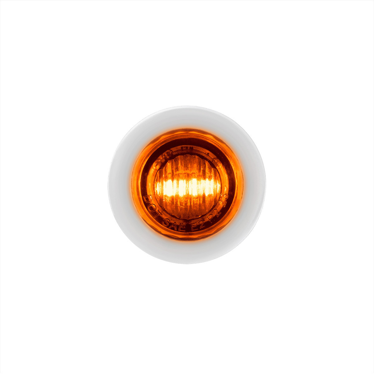 Double Fury Blue Auxiliary to Amber Dual Function 2 LED 3/4" Light