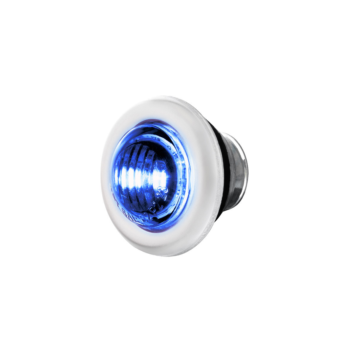 Double Fury Blue Auxiliary to Amber Dual Function 2 LED 3/4" Light