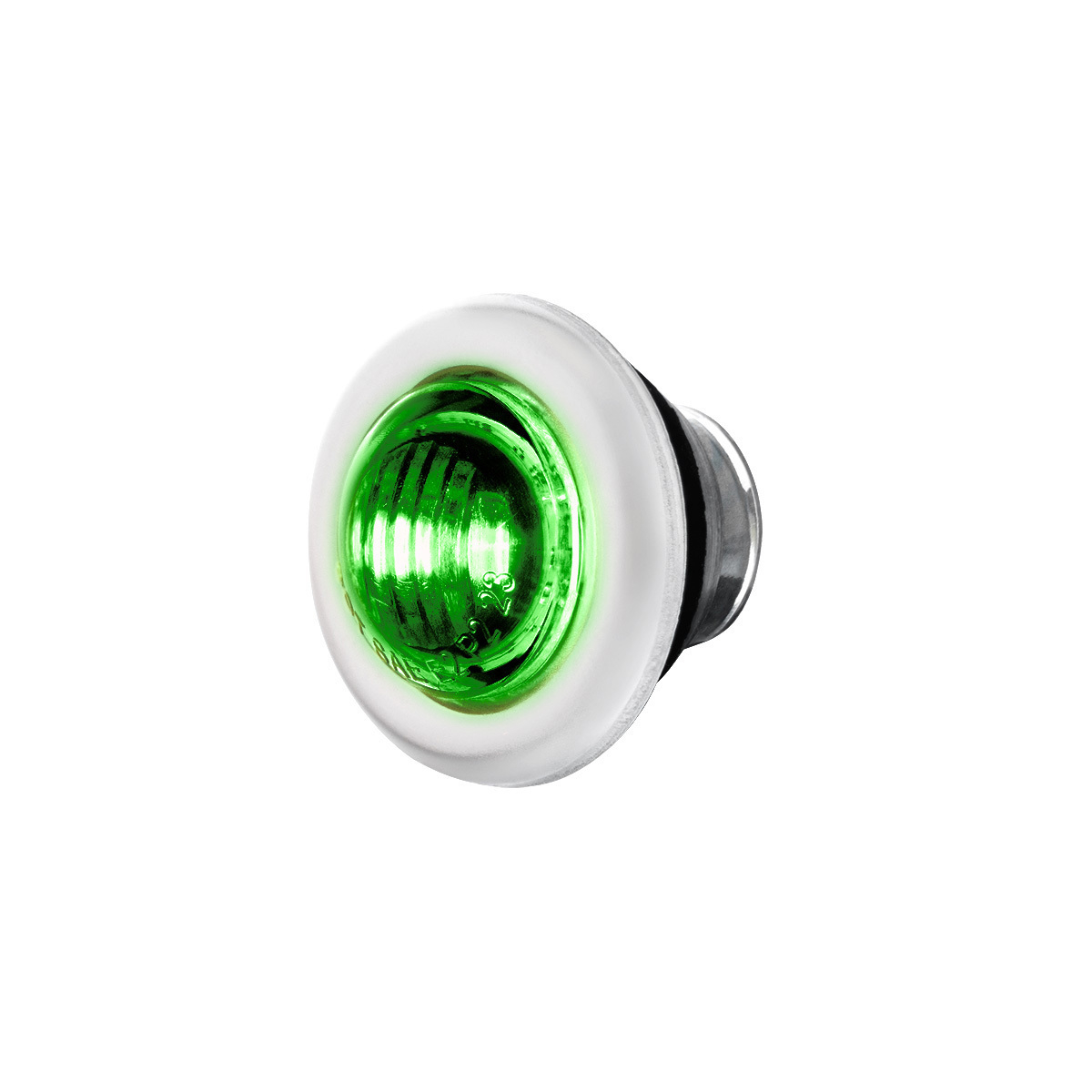 Double Fury Green Auxiliary to Amber Dual Function 2 LED 3/4" Light