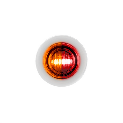 Double Fury Red Auxiliary to Amber Dual Function 2 LED 3/4" Light