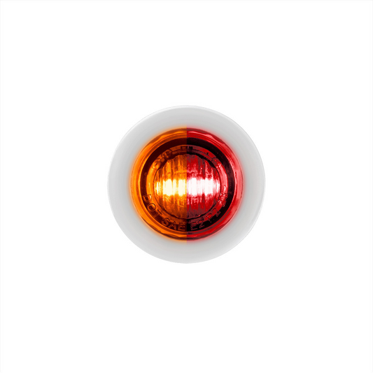 Double Fury Red Auxiliary to Amber Dual Function 2 LED 3/4" Light