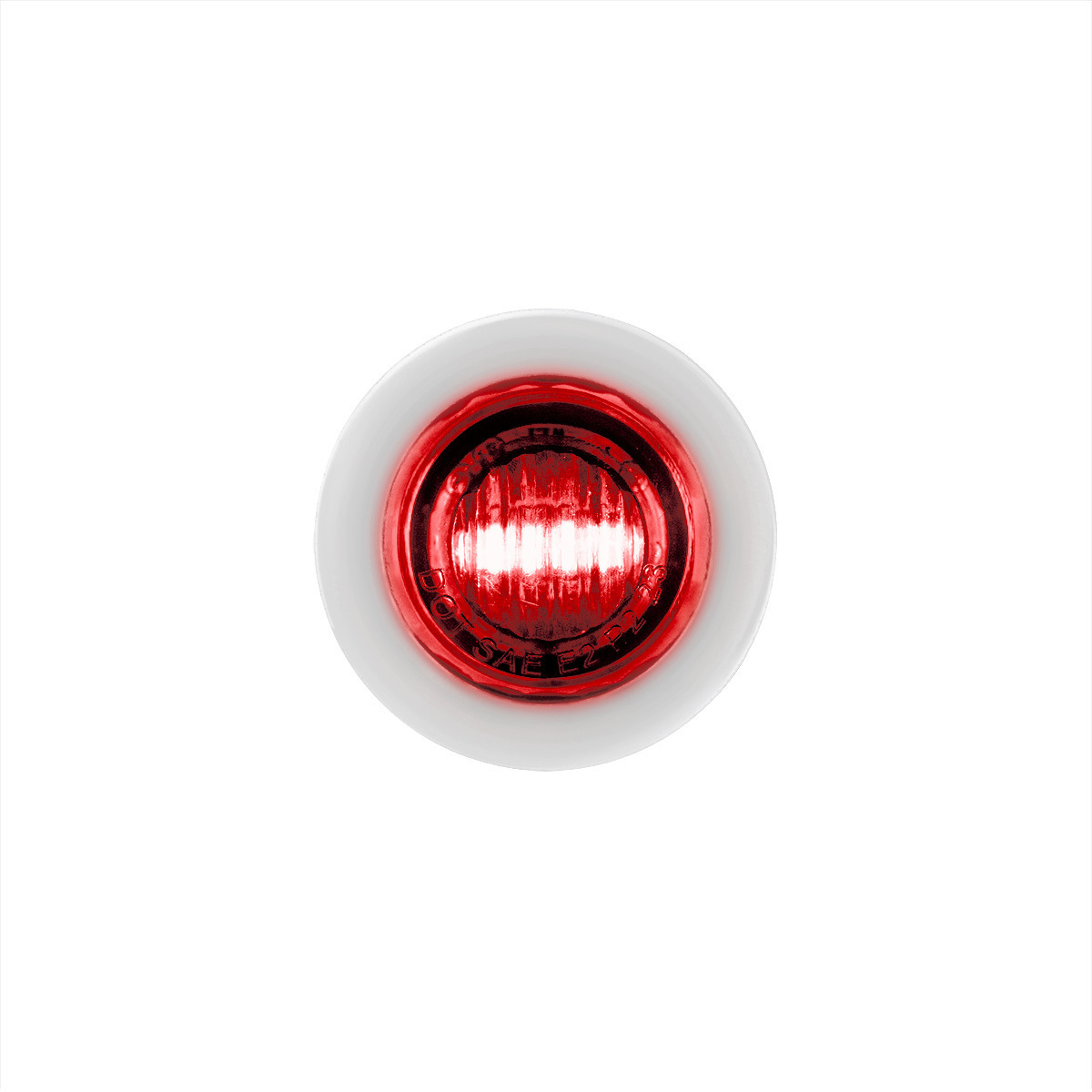 Double Fury Red Auxiliary to Amber Dual Function 2 LED 3/4" Light