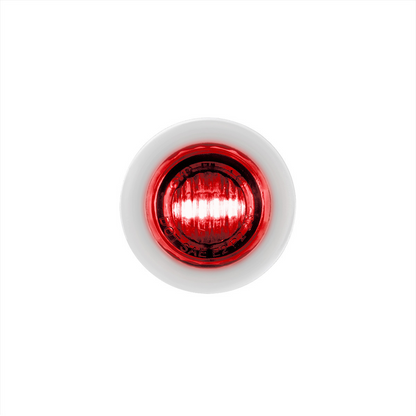 Double Fury Red Auxiliary to Amber Dual Function 2 LED 3/4" Light
