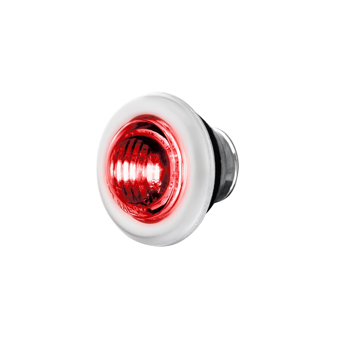 Double Fury Red Auxiliary to Amber Dual Function 2 LED 3/4" Light