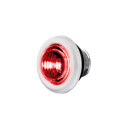 Double Fury Red Auxiliary to Amber Dual Function 2 LED 3/4" Light