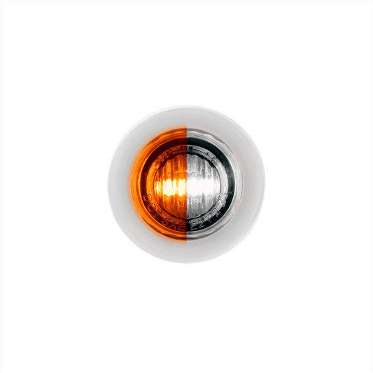 Double Fury White Auxiliary to Amber Dual Function 2 LED 3/4" Light