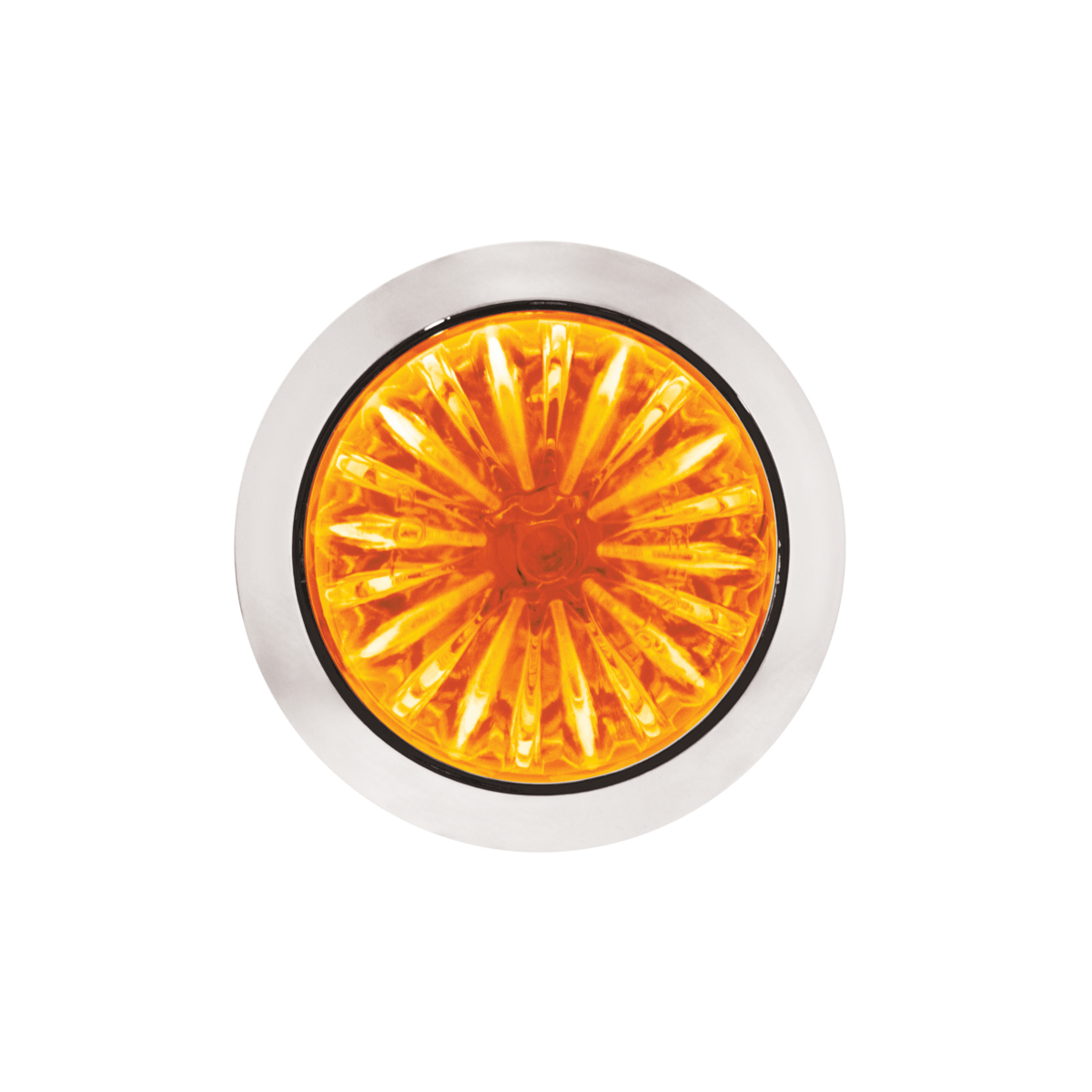 Double Fury Blue Auxiliary to Amber Primary Dual Function 4 LED 1 1/8" Watermelon Light