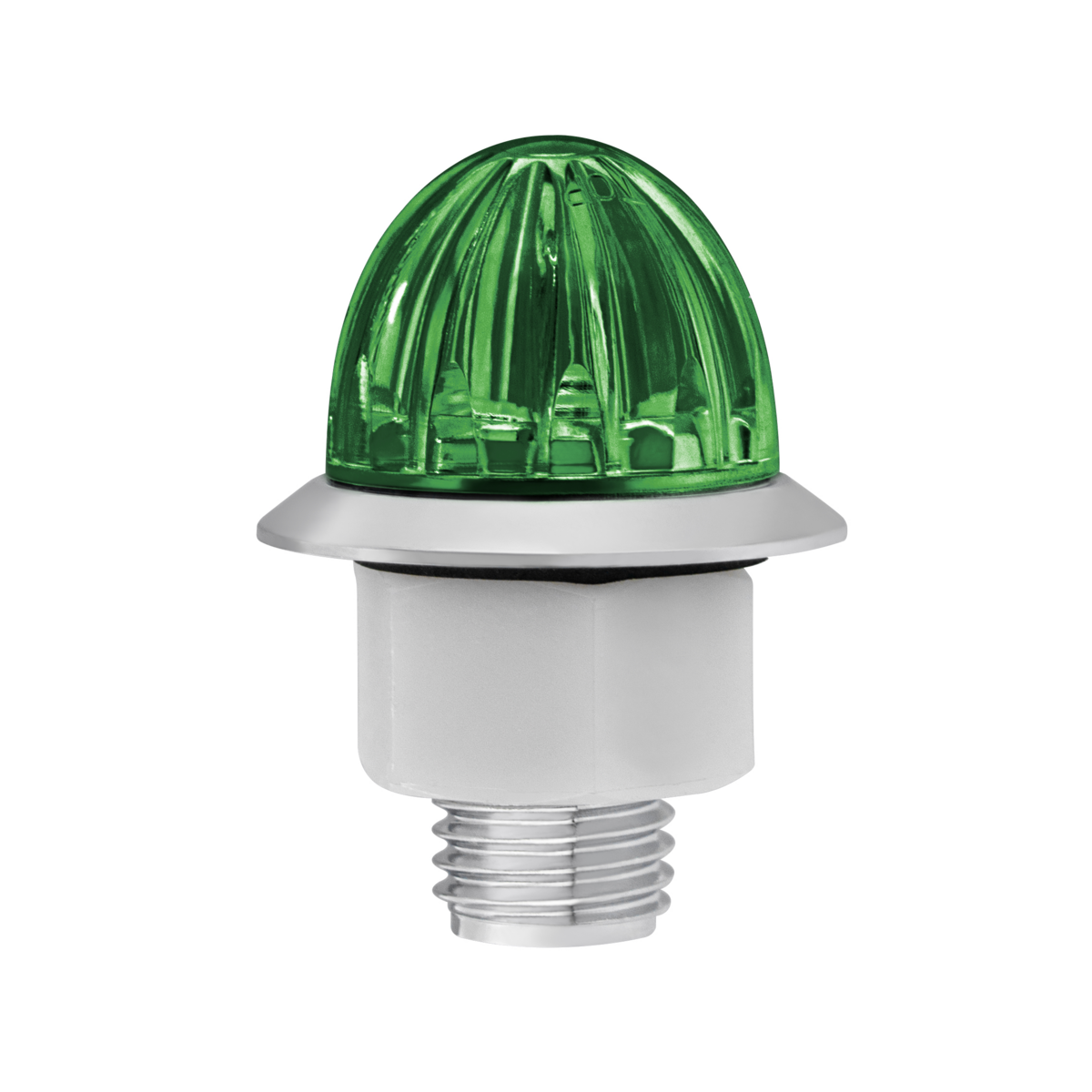 Double Fury Green Auxiliary to Red Primary Dual Function 4 LED 1 1/8" Watermelon Light