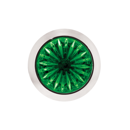 Double Fury Green Auxiliary to Red Primary Dual Function 4 LED 1 1/8" Watermelon Light