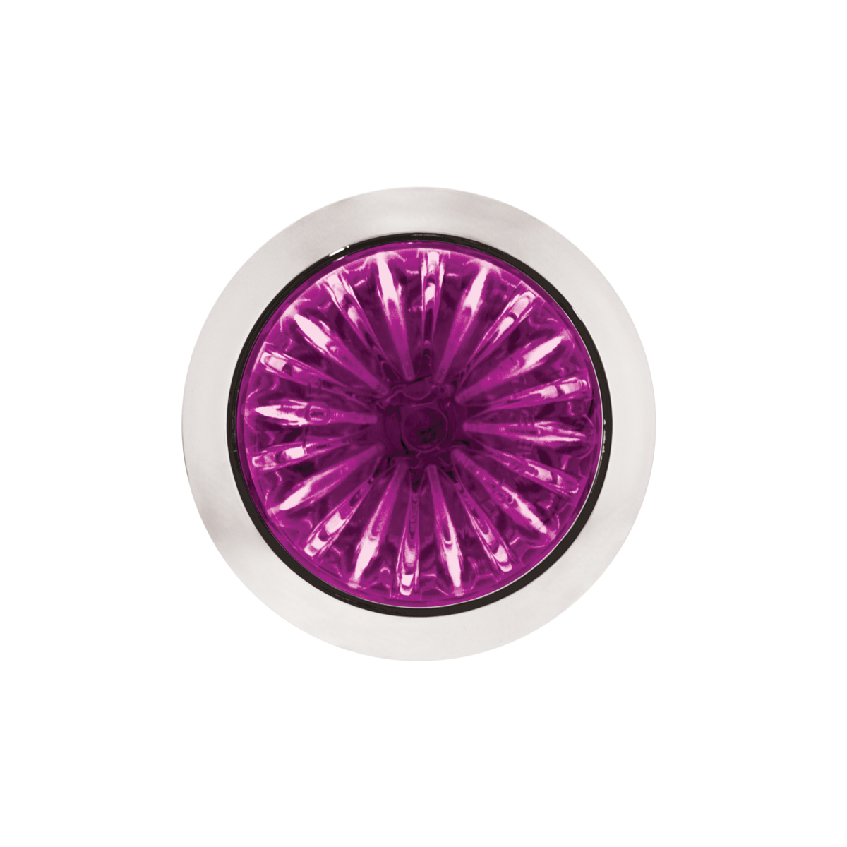 Double Fury Purple  Auxiliary to Amber Primary Dual Function 4 LED 1 1/8" Watermelon Light