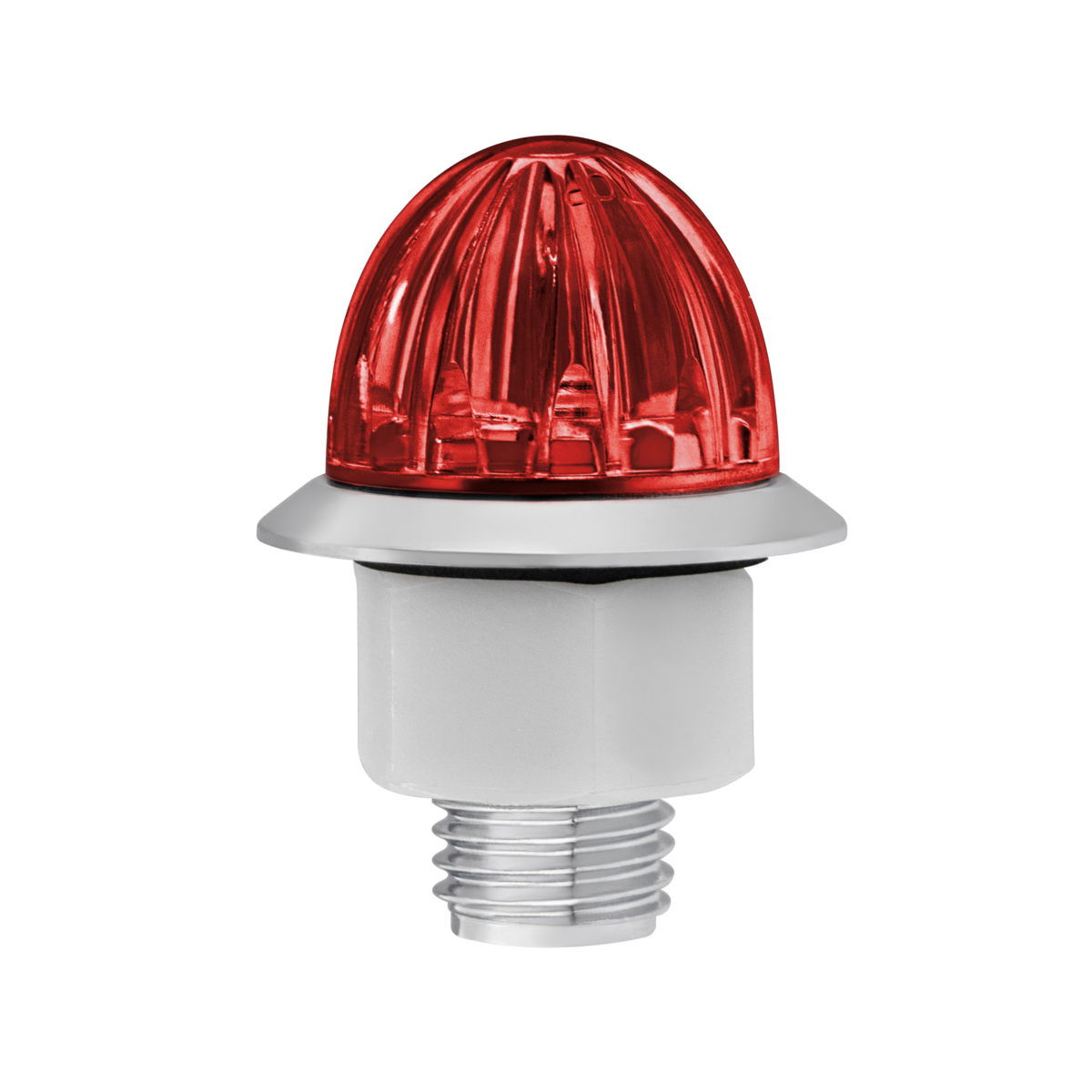 Double Fury Red Auxiliary to Amber Primary Dual Function 4 LED 1 1/8" Watermelon Light