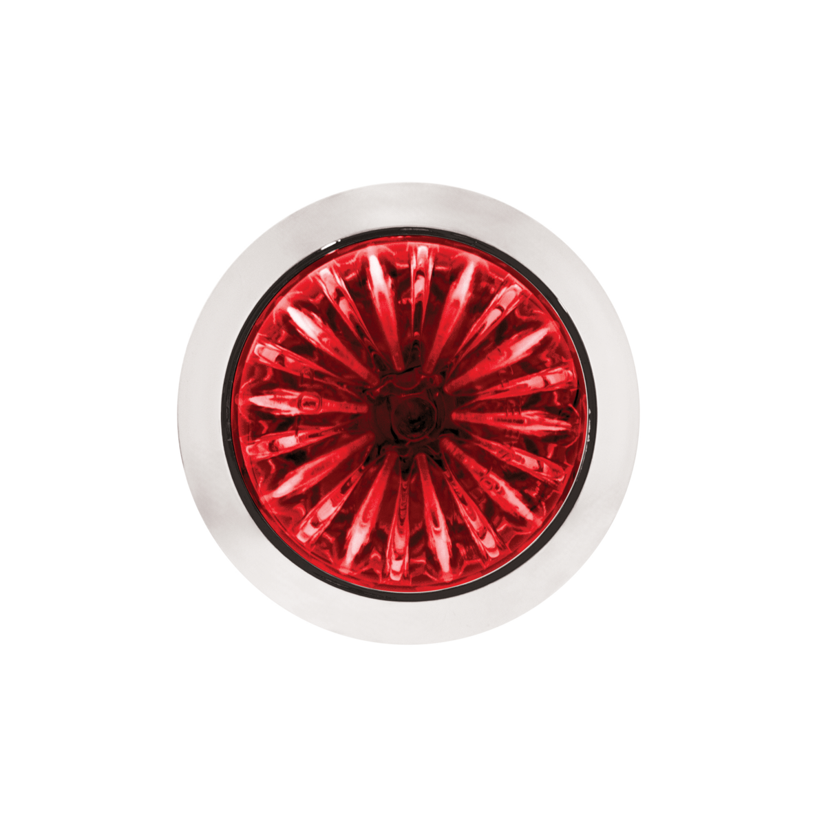 Double Fury White Auxiliary to Red Primary Dual Function 4 LED 1 1/8" Watermelon Light
