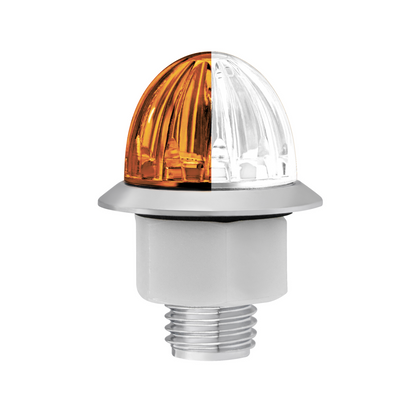 Double Fury White Auxiliary to Amber Primary Dual Function 4 LED 1 1/8" Watermelon Light