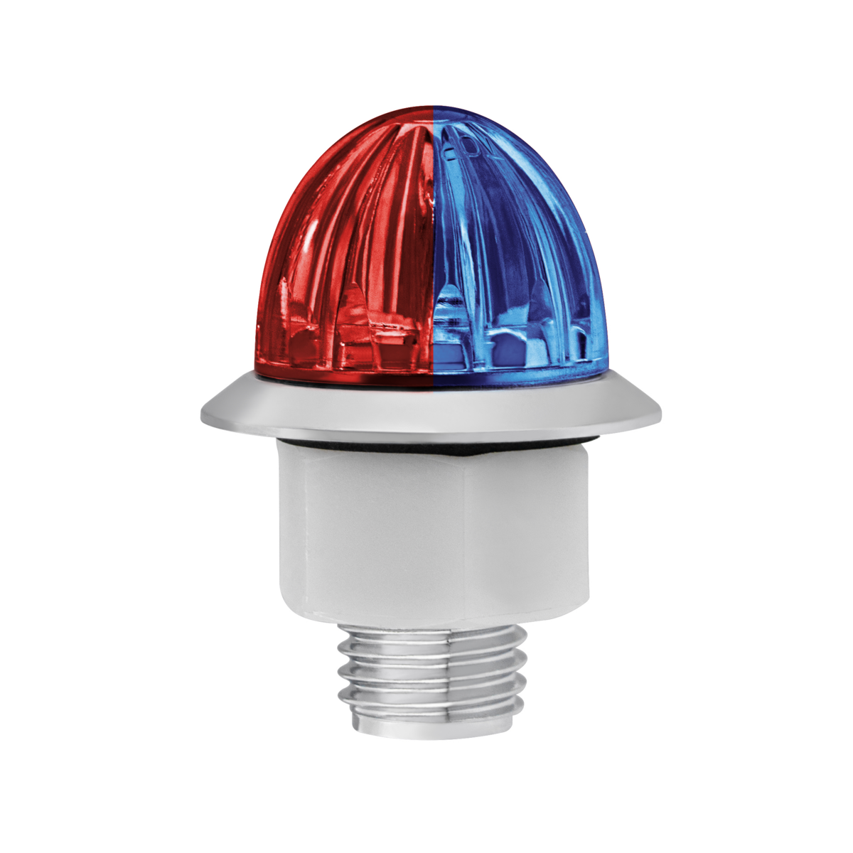 Double Fury Blue Auxiliary to Red Primary Dual Function 4 LED 1 1/8" Watermelon Light