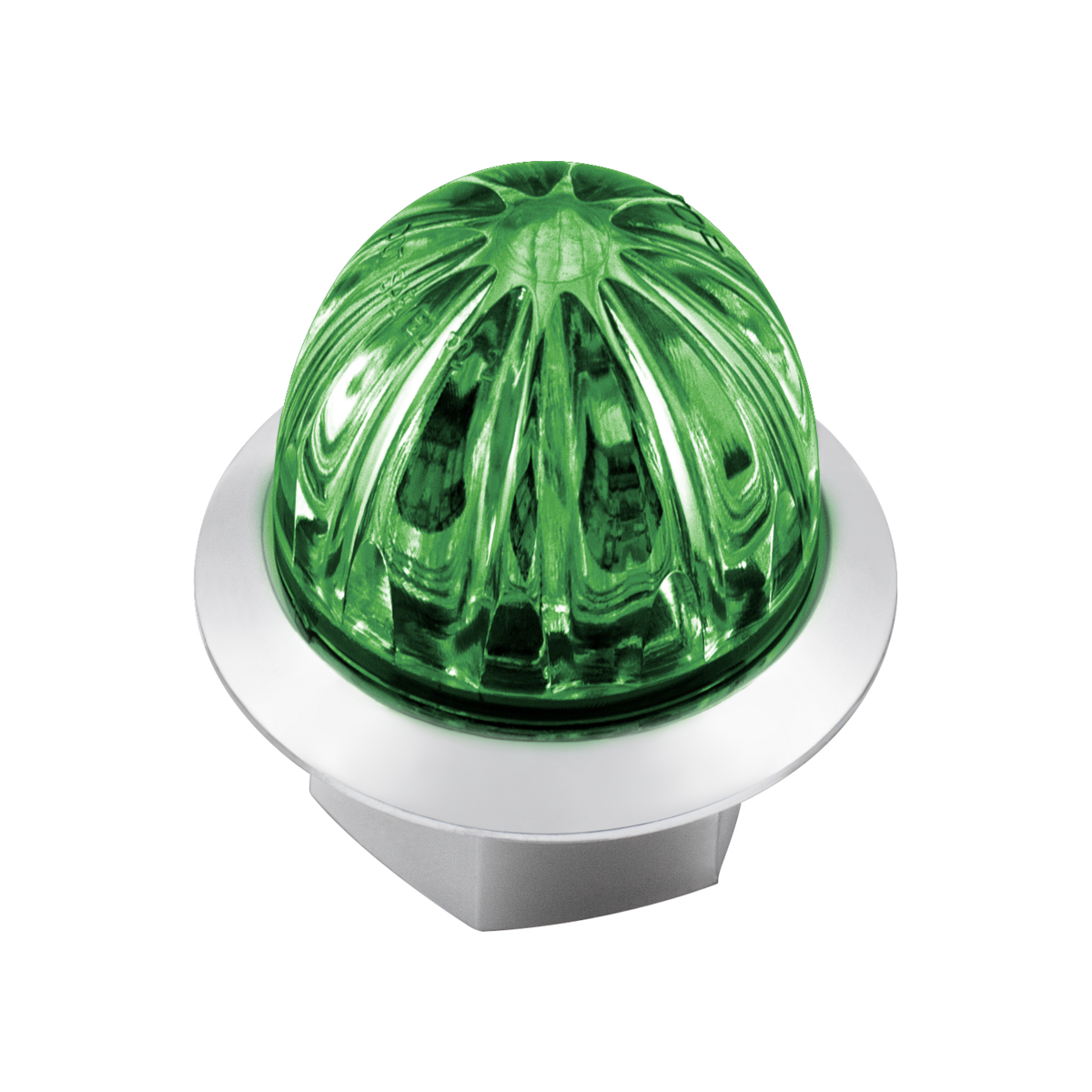 Double Fury Green Auxiliary to Red Primary Dual Function 4 LED 1 1/8" Watermelon Light