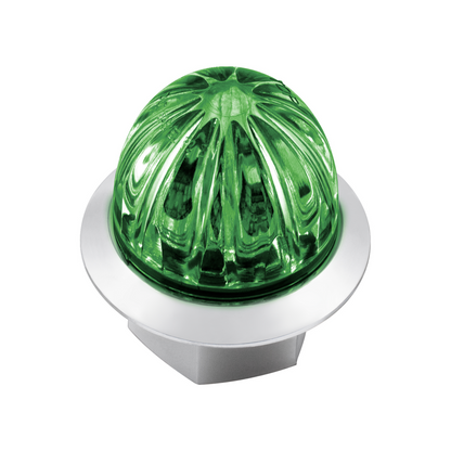Double Fury Green Auxiliary to Red Primary Dual Function 4 LED 1 1/8" Watermelon Light