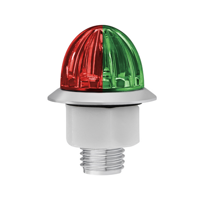 Double Fury Green Auxiliary to Red Primary Dual Function 4 LED 1 1/8" Watermelon Light