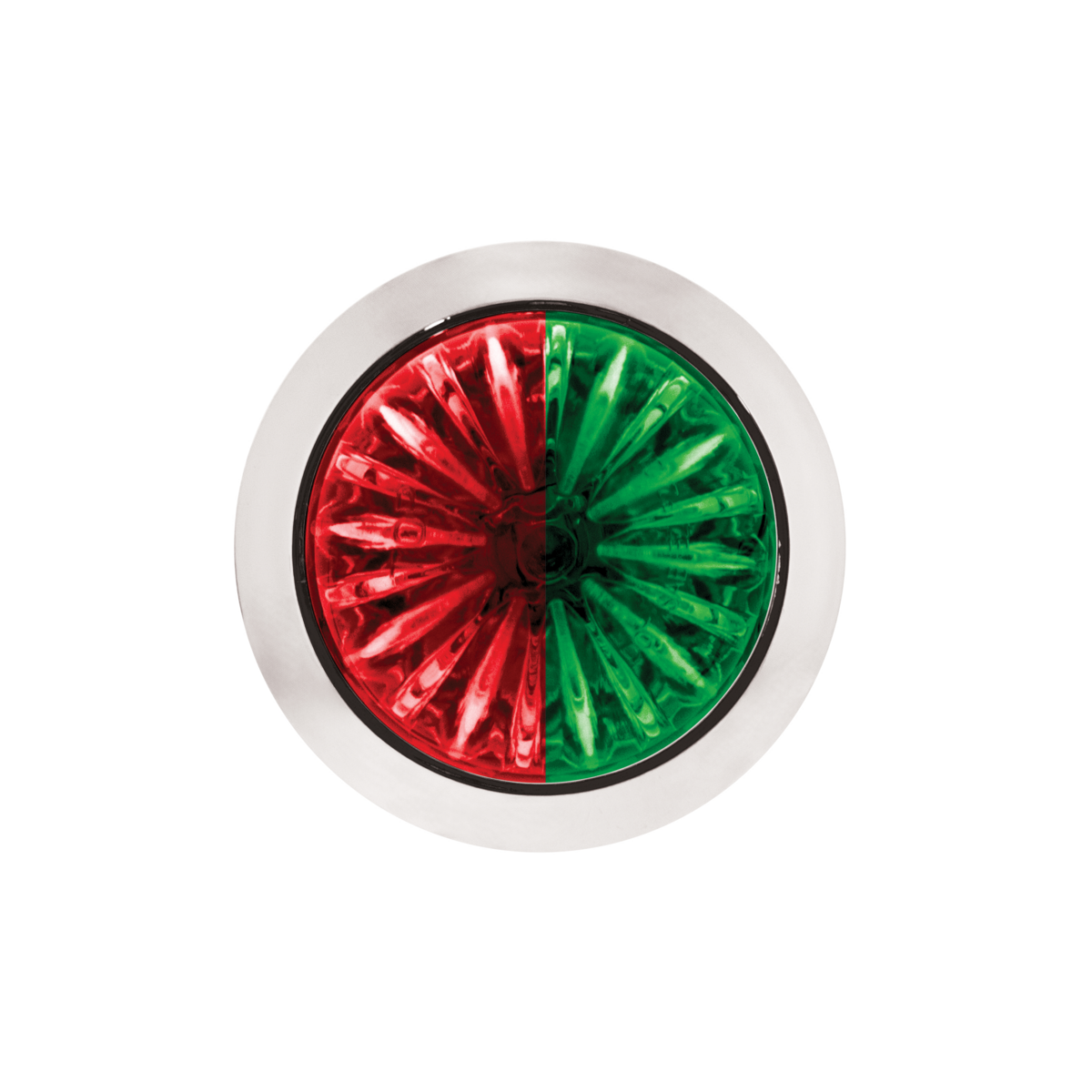 Double Fury Green Auxiliary to Red Primary Dual Function 4 LED 1 1/8" Watermelon Light