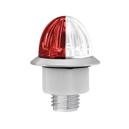 Double Fury White Auxiliary to Red Primary Dual Function 4 LED 1 1/8" Watermelon Light