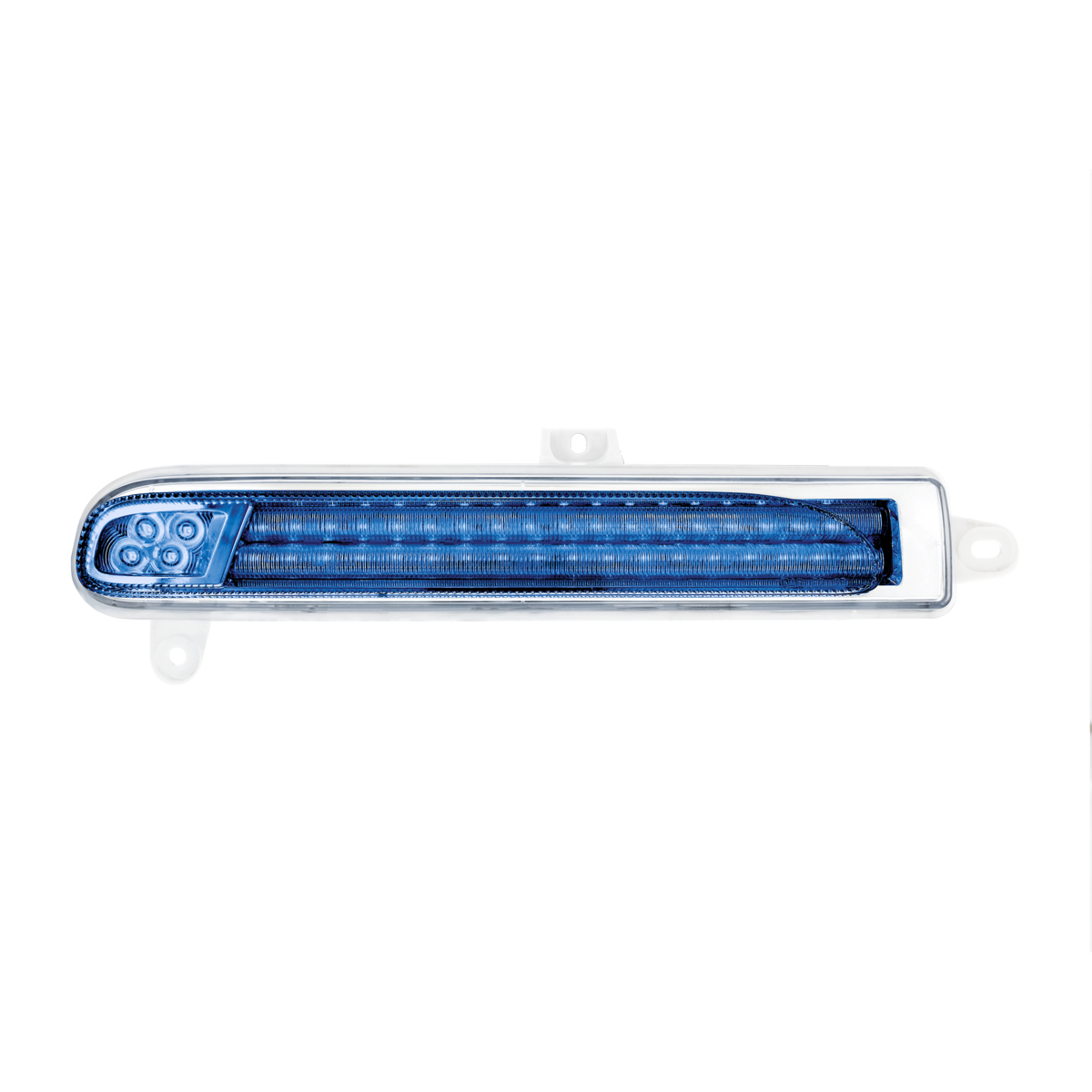 Peterbilt 389 Double Fury Blue Auxiliary to Amber Primary 78 LED Rear Headlight Turn Signal Light