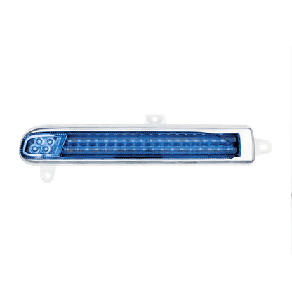 Peterbilt 389 Double Fury Blue Auxiliary to Amber Primary 78 LED Rear Headlight Turn Signal Light