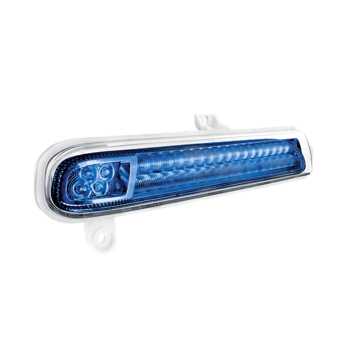 Peterbilt 389 Double Fury Blue Auxiliary to Amber Primary 78 LED Rear Headlight Turn Signal Light