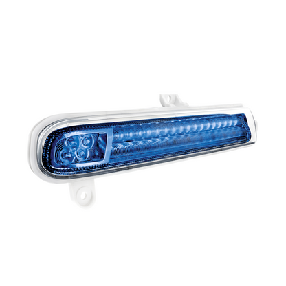 Peterbilt 389 Double Fury Blue Auxiliary to Amber Primary 78 LED Rear Headlight Turn Signal Light