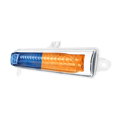 Peterbilt 389 Double Fury Blue Auxiliary to Amber Primary 78 LED Rear Headlight Turn Signal Light