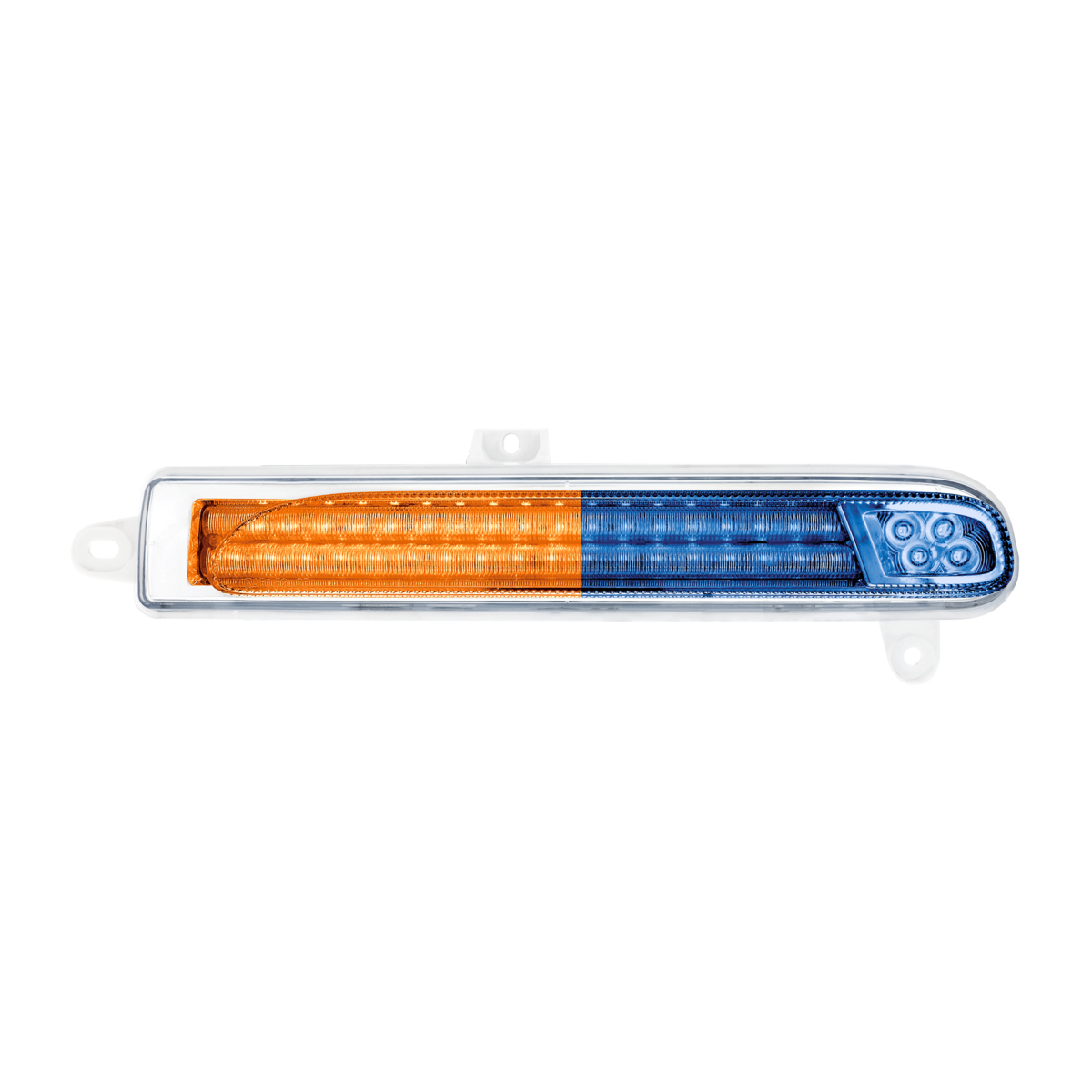 Peterbilt 389 Double Fury Blue Auxiliary to Amber Primary 78 LED Rear Headlight Turn Signal Light