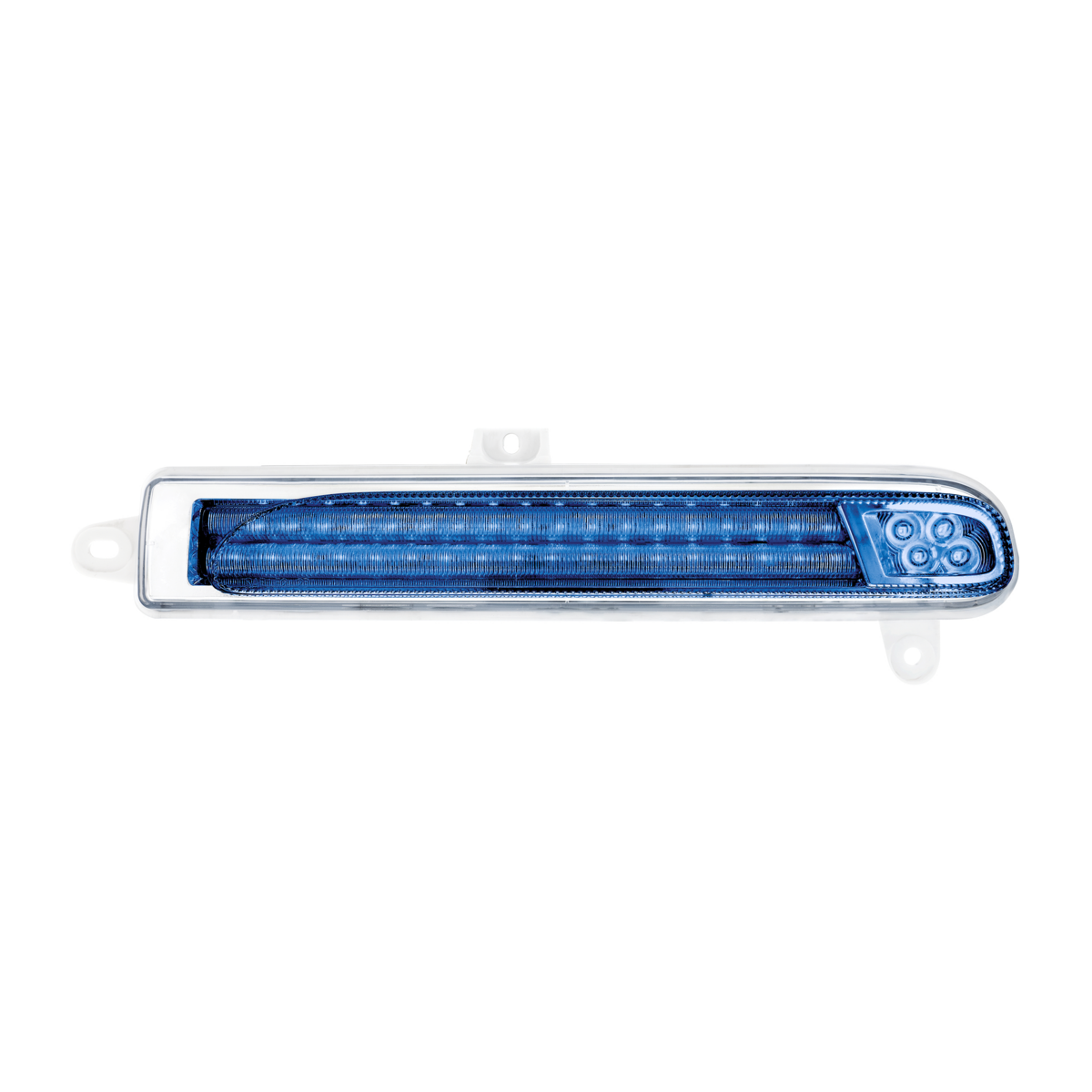 Peterbilt 389 Double Fury Blue Auxiliary to Amber Primary 78 LED Rear Headlight Turn Signal Light