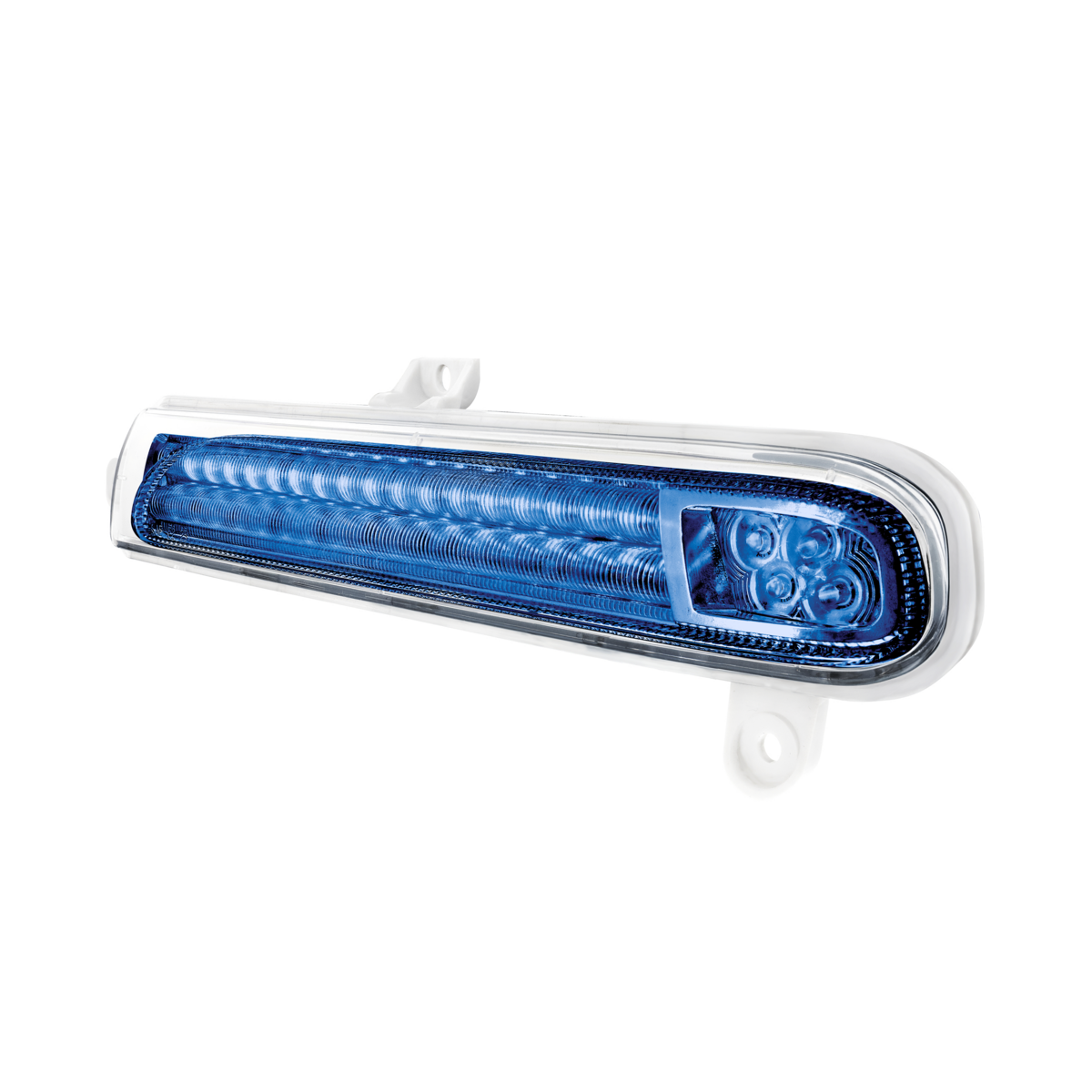 Peterbilt 389 Double Fury Blue Auxiliary to Amber Primary 78 LED Rear Headlight Turn Signal Light