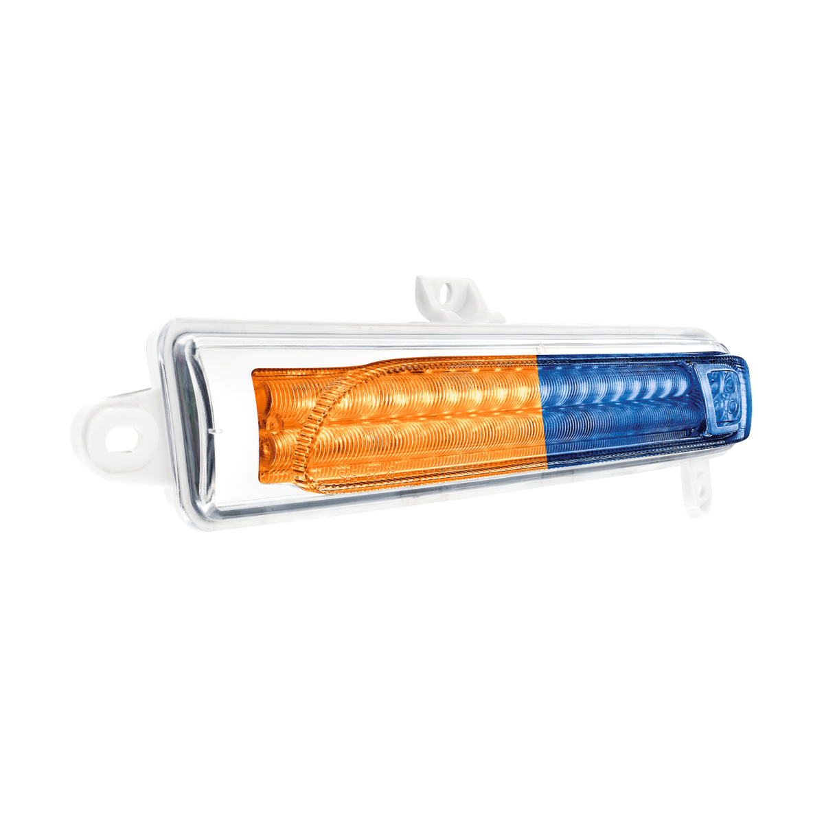 Peterbilt 389 Double Fury Blue Auxiliary to Amber Primary 78 LED Rear Headlight Turn Signal Light