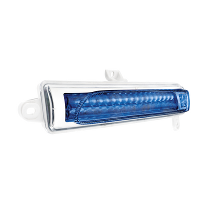 Peterbilt 389 Double Fury Blue Auxiliary to Amber Primary 78 LED Rear Headlight Turn Signal Light