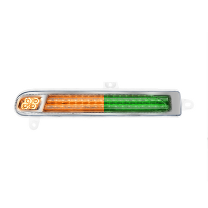 Peterbilt 389 Double Fury Green Auxiliary to Amber Primary 78 LED Rear Headlight Turn Signal Light
