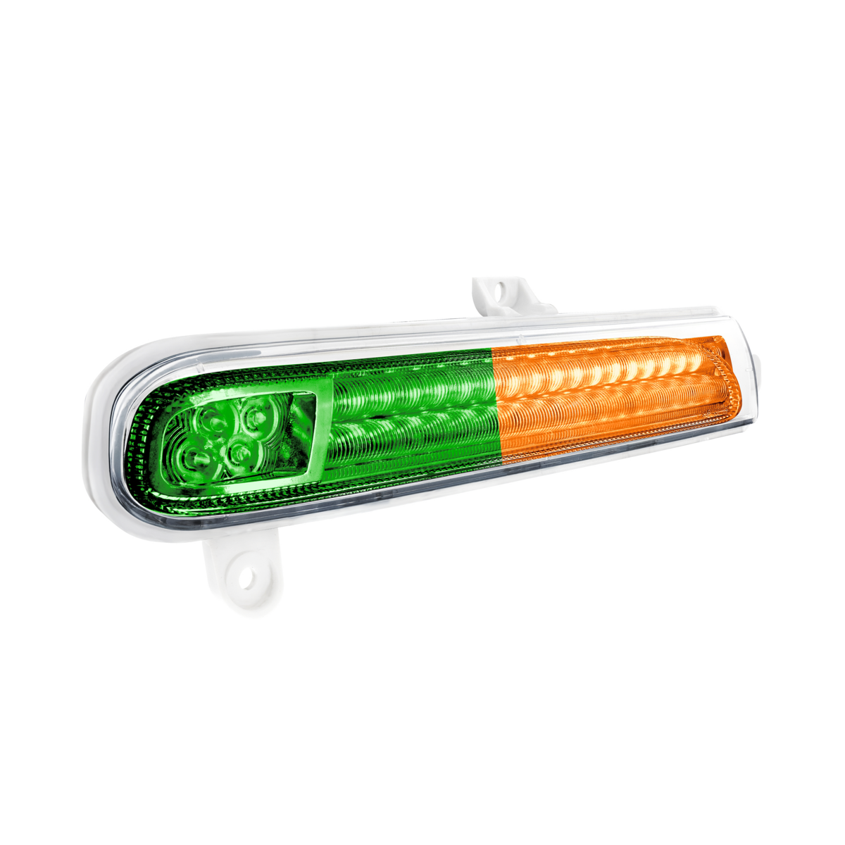 Peterbilt 389 Double Fury Green Auxiliary to Amber Primary 78 LED Rear Headlight Turn Signal Light