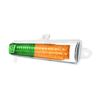 Peterbilt 389 Double Fury Green Auxiliary to Amber Primary 78 LED Rear Headlight Turn Signal Light