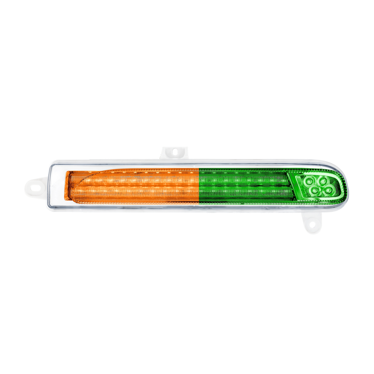 Peterbilt 389 Double Fury Green Auxiliary to Amber Primary 78 LED Rear Headlight Turn Signal Light