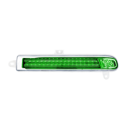 Peterbilt 389 Double Fury Green Auxiliary to Amber Primary 78 LED Rear Headlight Turn Signal Light