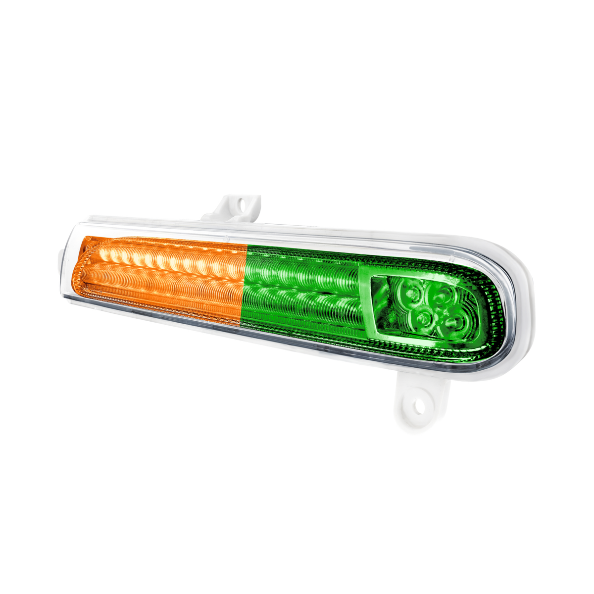 Peterbilt 389 Double Fury Green Auxiliary to Amber Primary 78 LED Rear Headlight Turn Signal Light