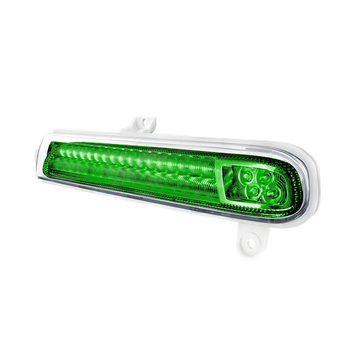 Peterbilt 389 Double Fury Green Auxiliary to Amber Primary 78 LED Rear Headlight Turn Signal Light