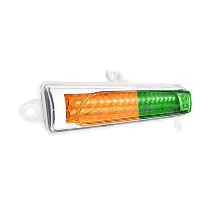 Peterbilt 389 Double Fury Green Auxiliary to Amber Primary 78 LED Rear Headlight Turn Signal Light