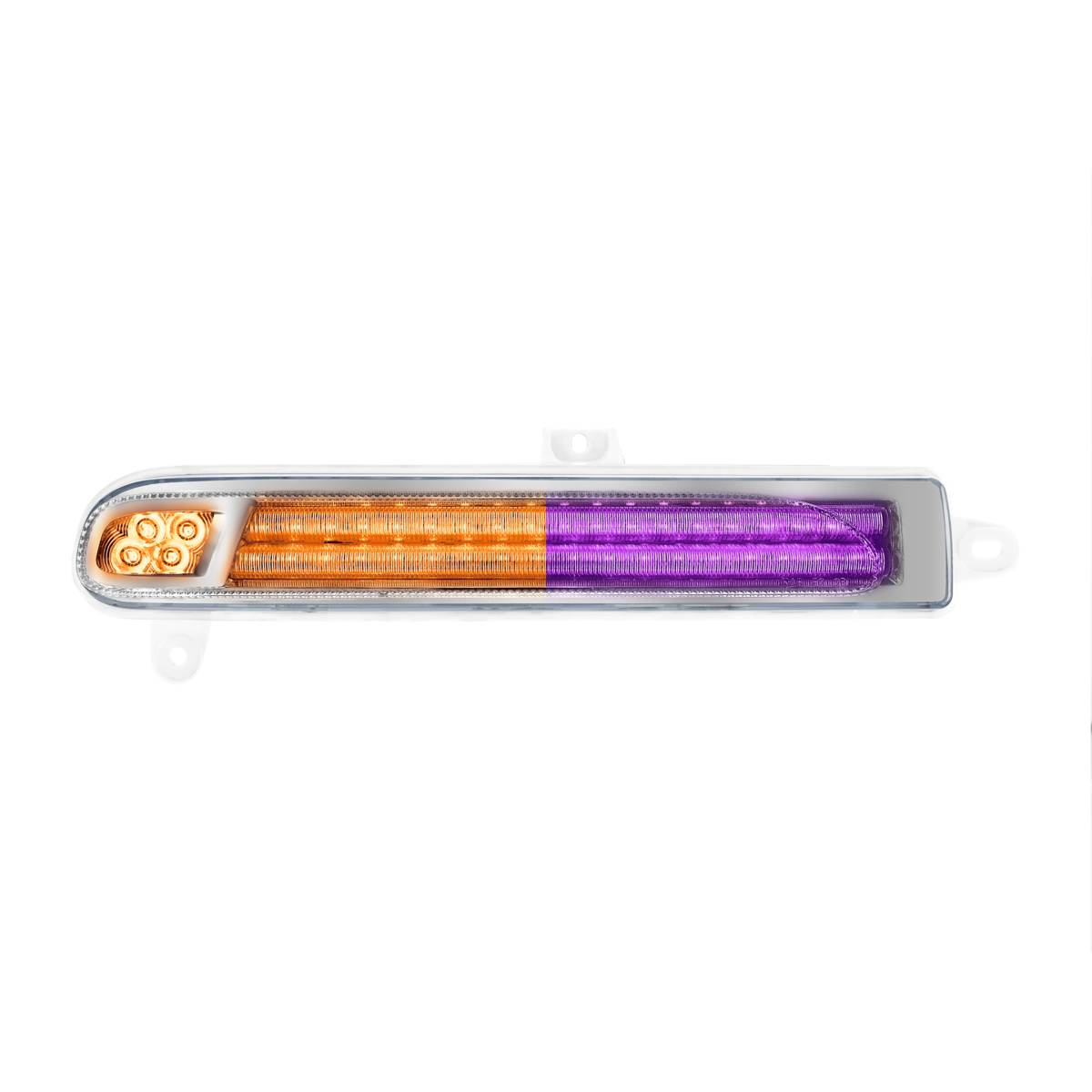 Peterbilt 389 Double Fury Purple Auxiliary to Amber Primary 78 LED Rear Headlight Turn Signal Light