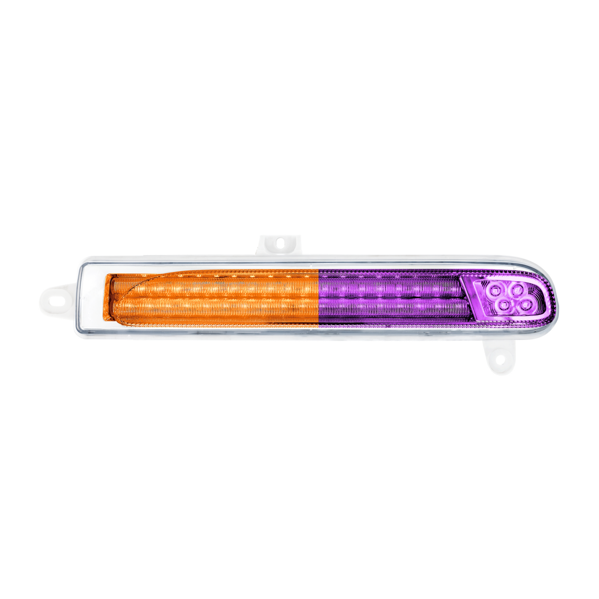 Peterbilt 389 Double Fury Purple Auxiliary to Amber Primary 78 LED Rear Headlight Turn Signal Light