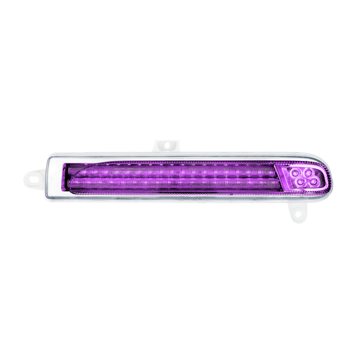 Peterbilt 389 Double Fury Purple Auxiliary to Amber Primary 78 LED Rear Headlight Turn Signal Light