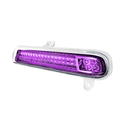Peterbilt 389 Double Fury Purple Auxiliary to Amber Primary 78 LED Rear Headlight Turn Signal Light