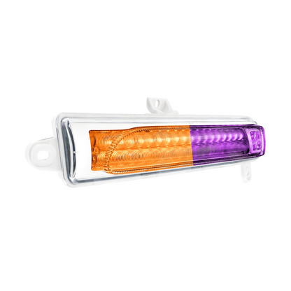 Peterbilt 389 Double Fury Purple Auxiliary to Amber Primary 78 LED Rear Headlight Turn Signal Light