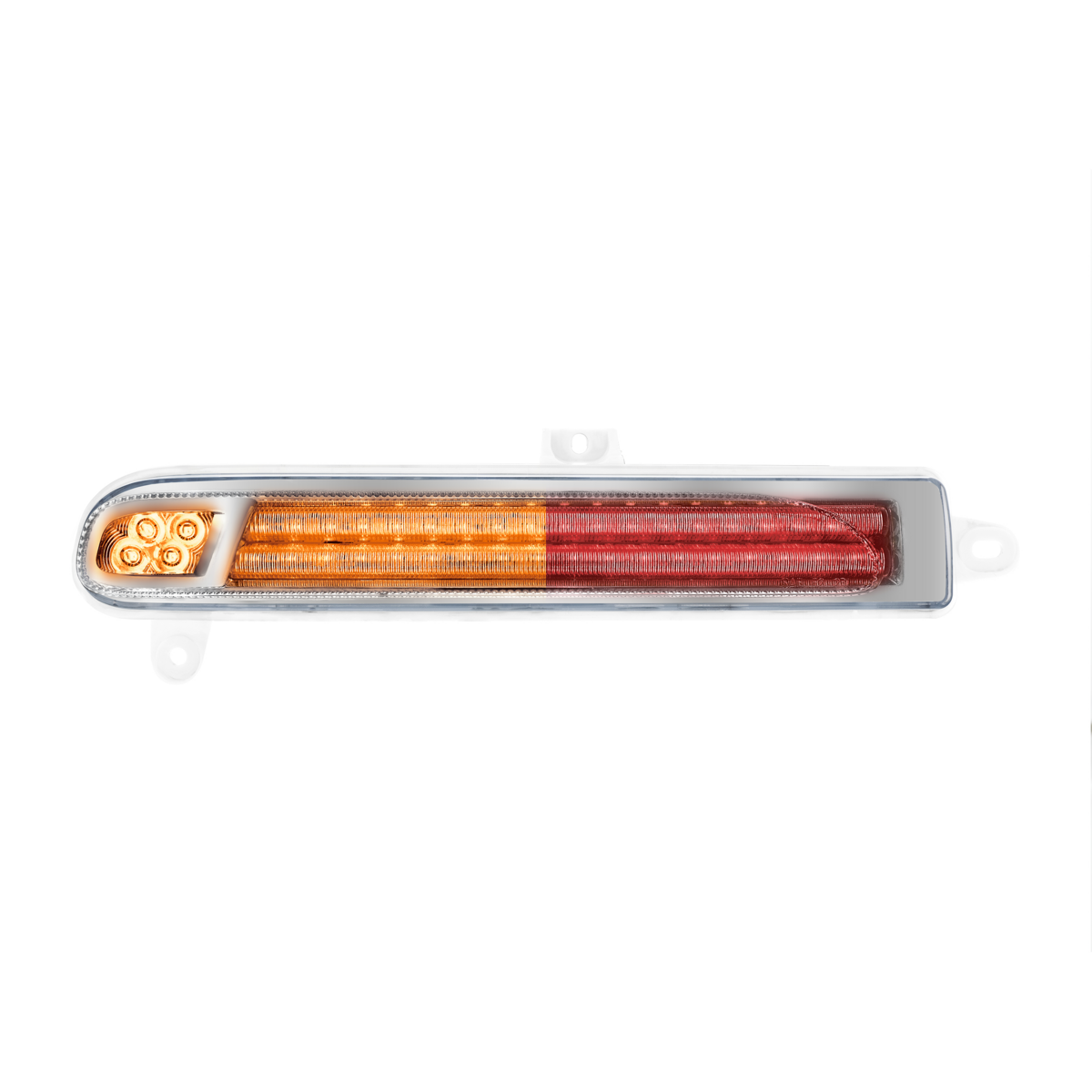 Peterbilt 389 Double Fury Red Auxiliary to Amber Primary 78 LED Rear Headlight Turn Signal Light